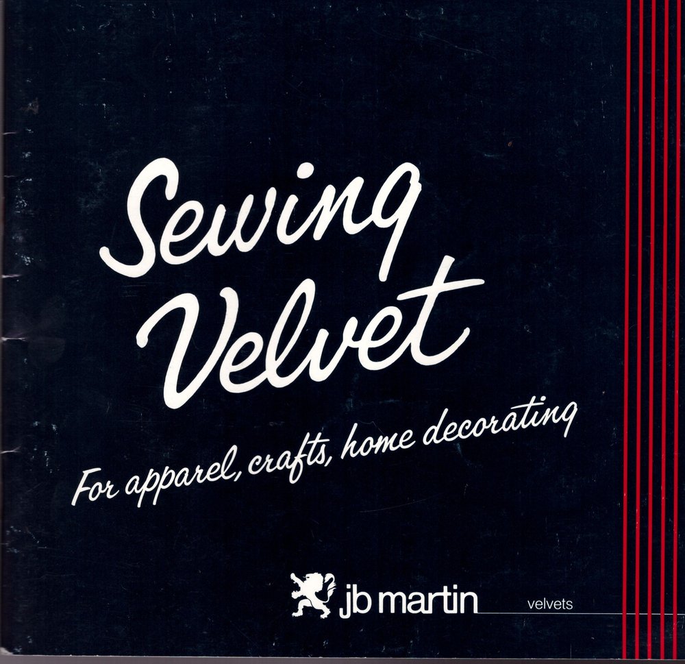 Sewing Velvet For Apparel, Crafts, Home Decorating